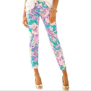 LILLY Pulitzer Kelly Ankle Length‎ Pant in Safari Sighted  Size 0